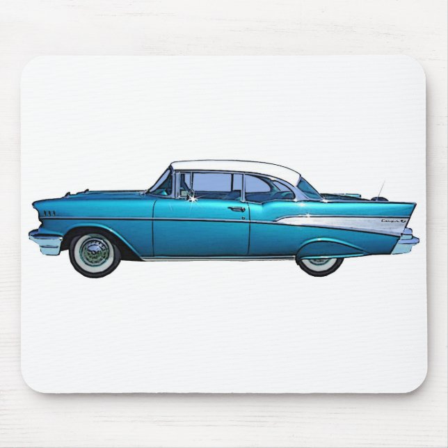 Tapis De Souris Voiture classique Chevy 1957 BelAire (Devant)