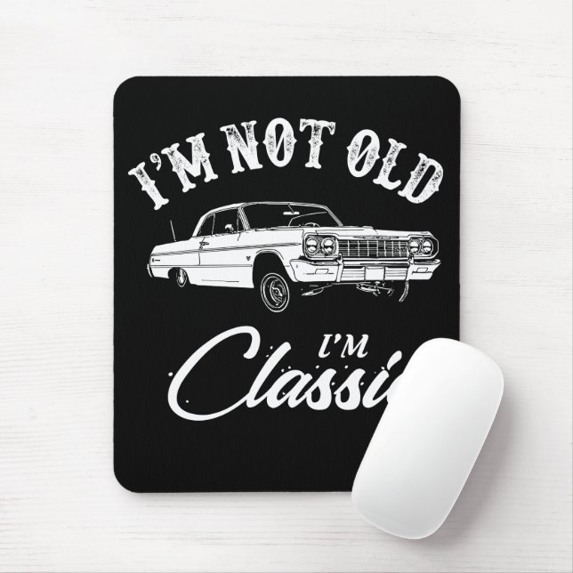 Tapis De Souris Voiture classique Chevy Impala (Avec souris)