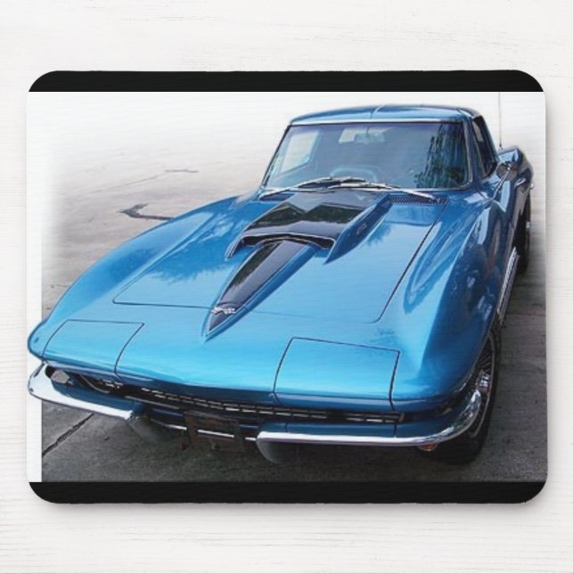 Tapis De Souris Voiture classique Mousepad de Corvette (Devant)