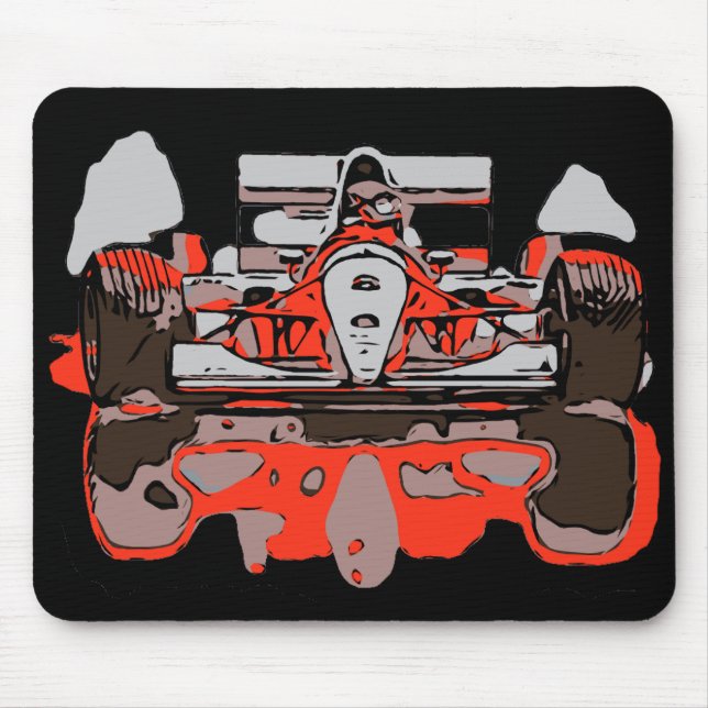 TAPIS DE SOURIS VOITURE DE COURSE - MAÎTRE DE PLUIE (Devant)