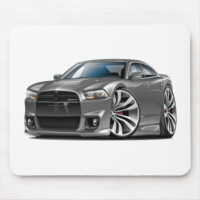 Tapis De Souris Voiture de gris du chargeur SRT8 de Dodge (Devant)