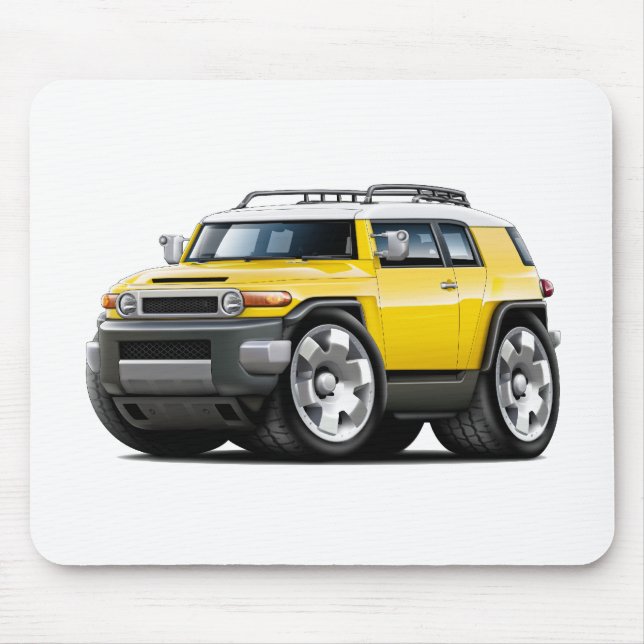 Tapis De Souris Voiture de jaune de croiseur des FJ (Devant)