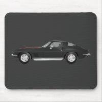 Voiture de sport 1967 de Corvette : Finition noire