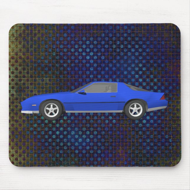 Tapis De Souris Voiture de sport classique : modèle 3D : Mousepad (Devant)