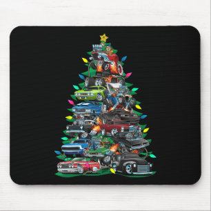 Tapis De Souris Voiture Folie arbre de Noël! Voitures Musculaires