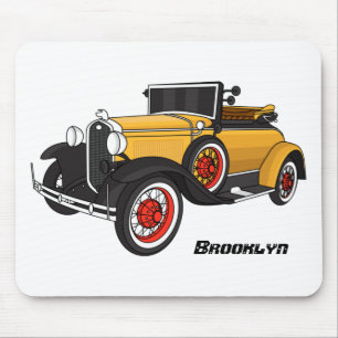 Tapis De Souris Voiture jaune classique 1931