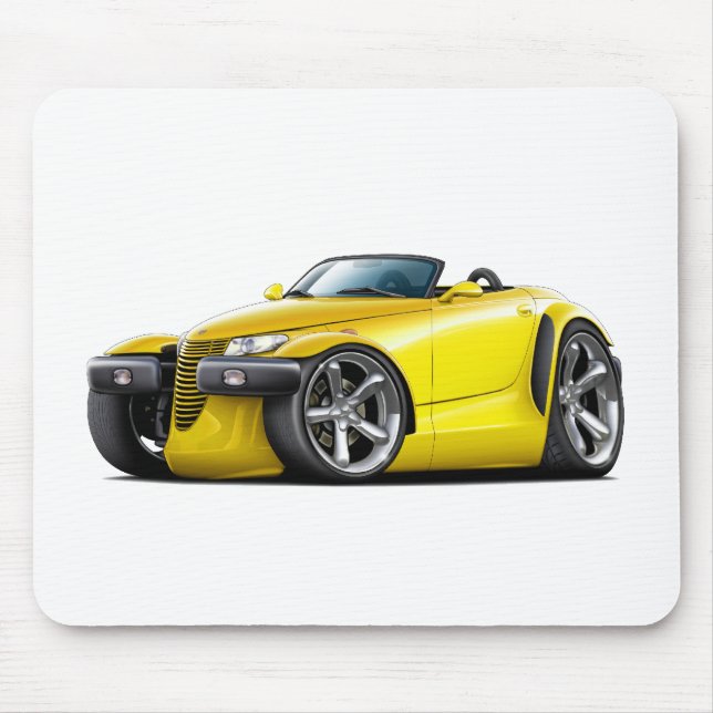 Tapis De Souris Voiture jaune de rôdeur (Devant)