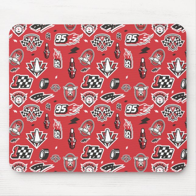 Tapis De Souris Voitures 3 | 95 Motif de vitesse McQueen Lightning (Devant)