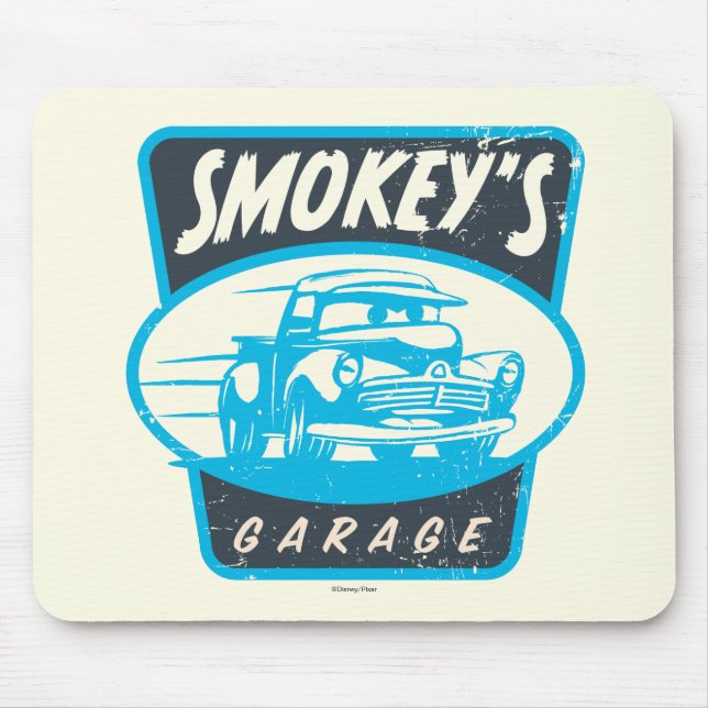 Tapis De Souris Voitures 3 | Garage de Smokey (Devant)
