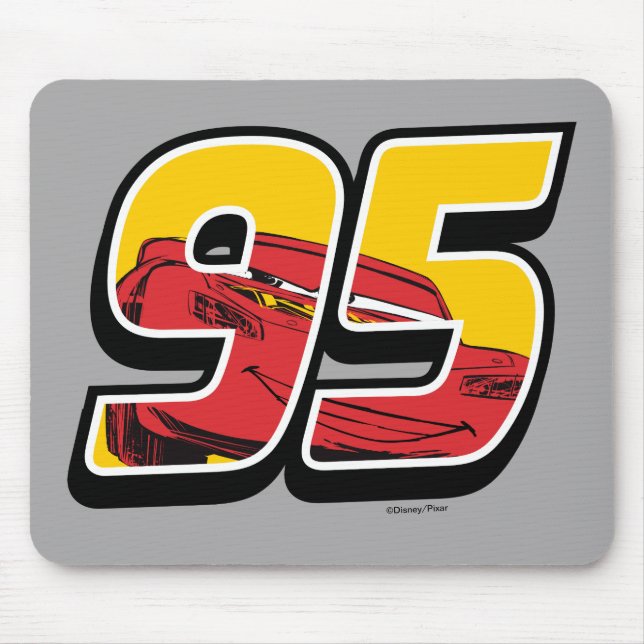 Tapis De Souris Voitures 3 | Lightning McQueen Go 95 (Devant)