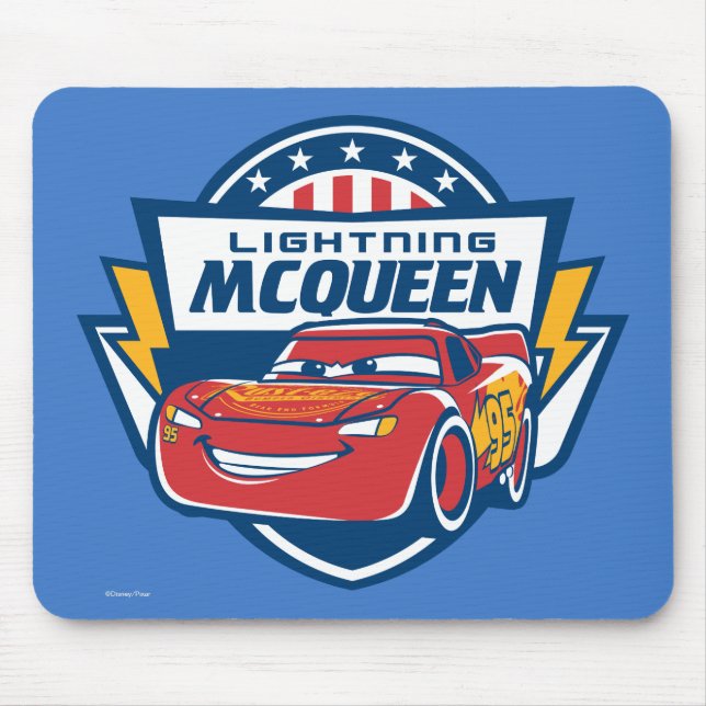 Tapis De Souris Voitures 3 | Lightning McQueen - Lightning Fast (Devant)