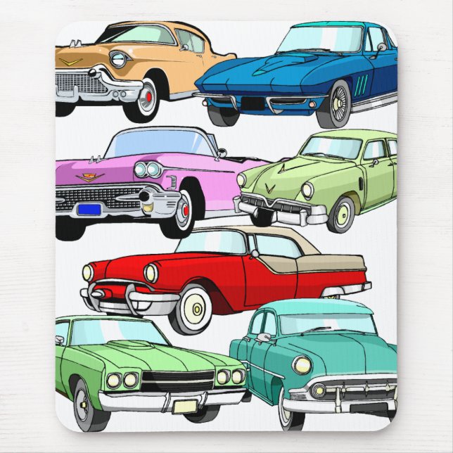Tapis De Souris Voitures classiques (Devant)