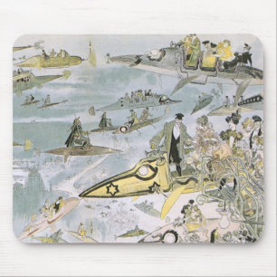 Tapis De Souris Voitures futuristes de science-fiction vintage, ta