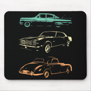 Tapis De Souris Voitures Vintage - 80s & 90s Graphic Retro