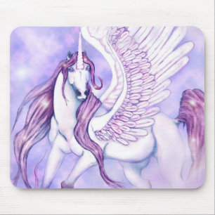 Tapis De Souris Vol de licornes de fantaisie
