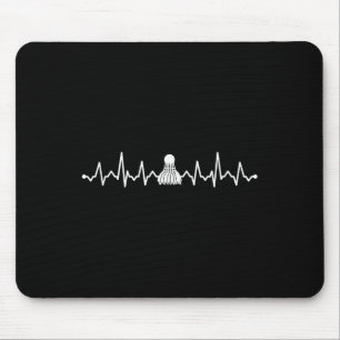 Tapis De Souris Volant de Badminton Battement de Coeur Design Cool