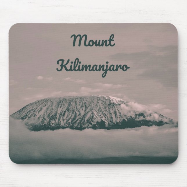 Tapis De Souris Volcan de neige du Kilimandjaro en Tanzanie Afriqu (Devant)