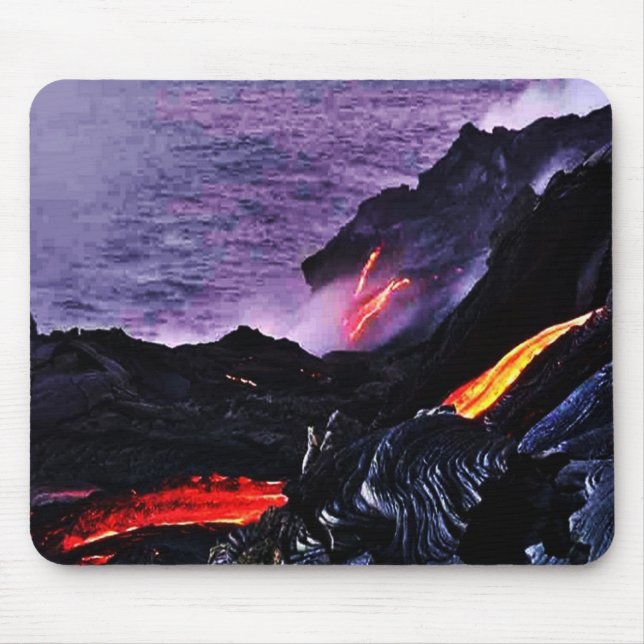 Tapis De Souris Volcan hawaïen Mousepad (Devant)