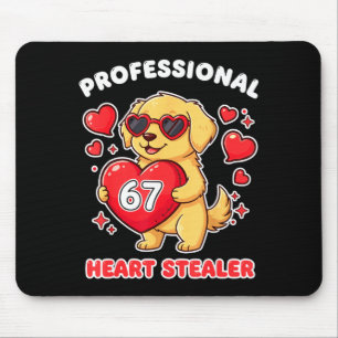 Tapis De Souris Voleur de cœur de la Saint-Valentin professionnel