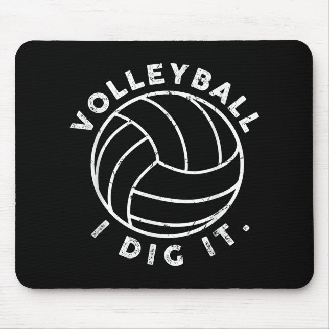 Tapis De Souris Volley-ball Je Le Creuse Amusant (Devant)