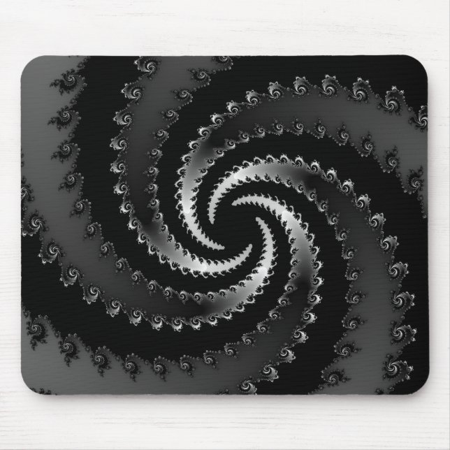 Tapis De Souris Vortex foncé fractal (Devant)