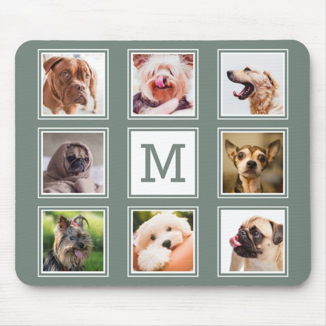Tapis De Souris VOS PHOTOS / chiens pad monogramme personnalisé (Devant)