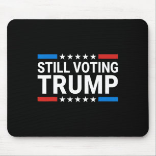 Tapis De Souris Voter Trump 2024 Drapeau patriotique américain Hom