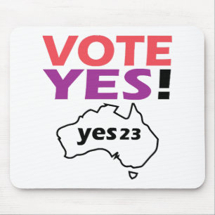 Tapis De Souris Votez Oui Pour La Voix Des Australiens Indigènes 