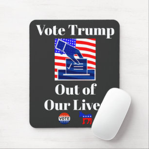 Tapis De Souris Votez Trump hors de nos vies Souris