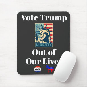 Tapis De Souris Votez Trump hors de nos vies Souris