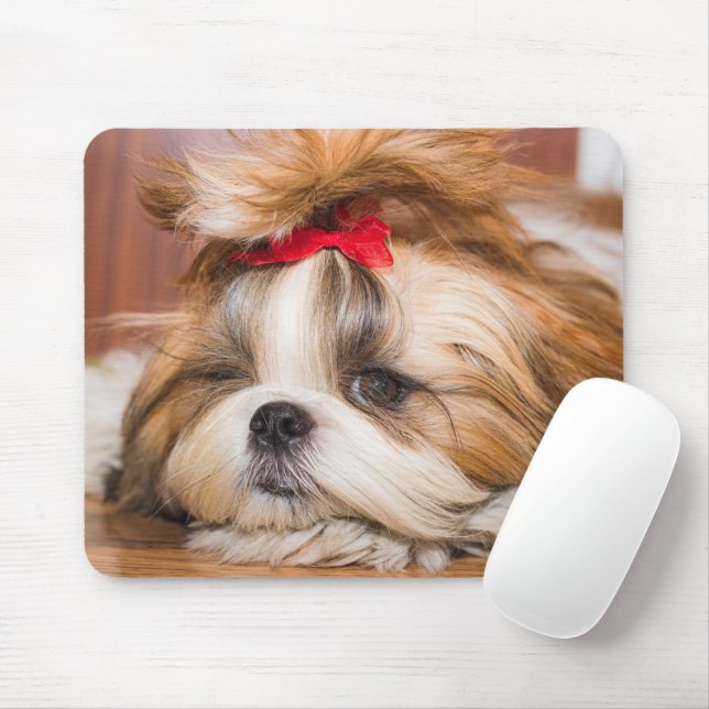 Tapis De Souris Votre chiot chien animal de compagnie photo person (Avec souris)