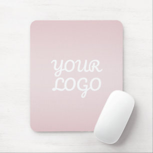 Tapis De Souris Votre logo & Élégant Ombré Rose Blush Moderne