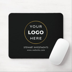 Tapis De Souris Votre logo entreprise société noir