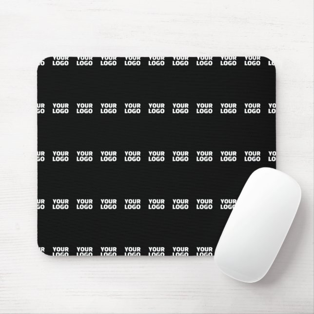 Tapis De Souris Votre logo | Motif de bande profilée horizontale (Avec souris)