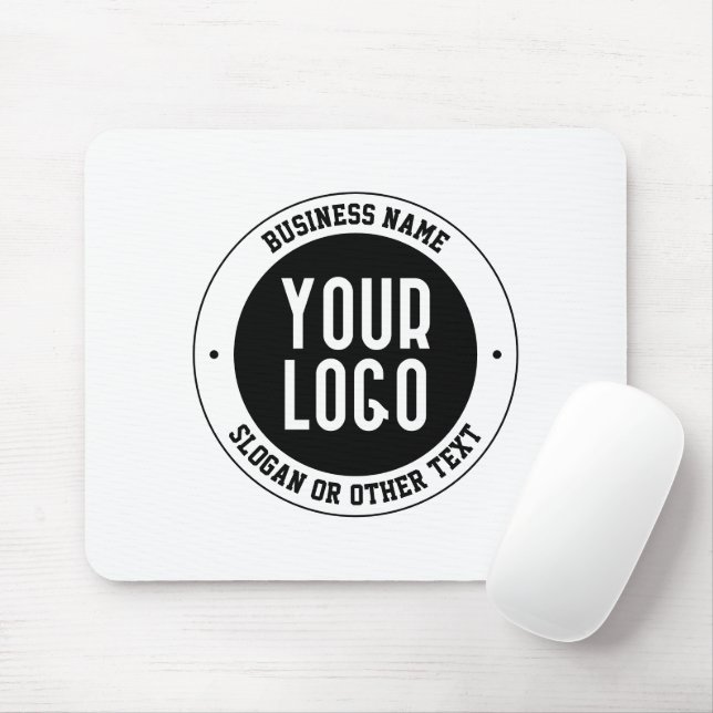 Tapis De Souris Votre logo ou votre conception d'entreprise | Text (Avec souris)