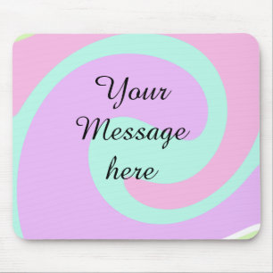 Tapis De Souris Votre message ici ajouter du texte nom monogramme 
