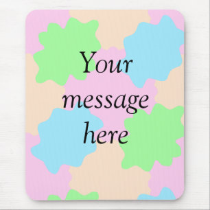Tapis De Souris Votre message ici ajouter texte nom boho coloré ro