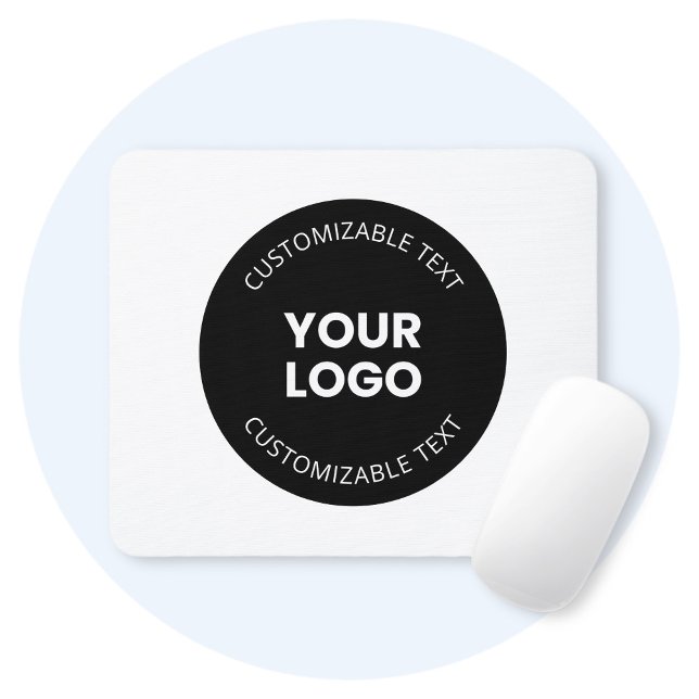 Tapis De Souris Votre propre logo d'entreprise téléchargé avec tex (Créateur téléchargé)