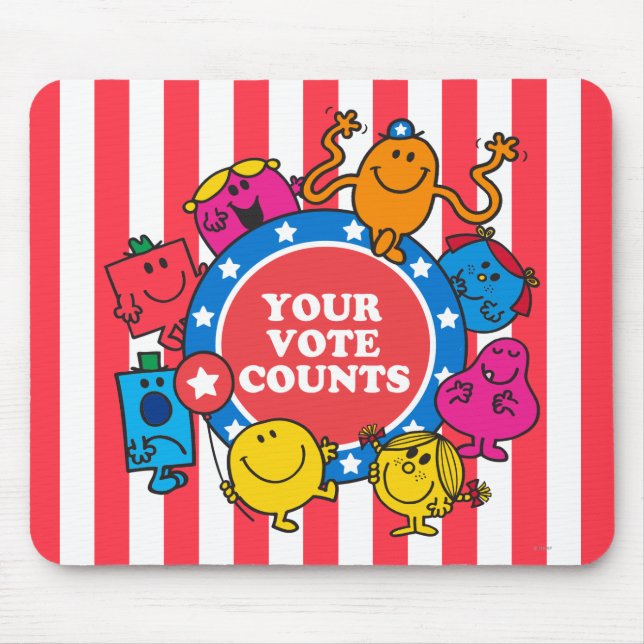 Tapis De Souris Votre Vote Compte ! (Devant)