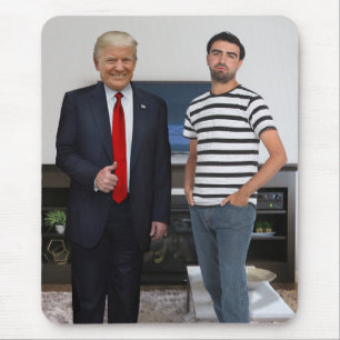 Tapis De Souris Vous avez rencontré le président Donald Trump   Aj