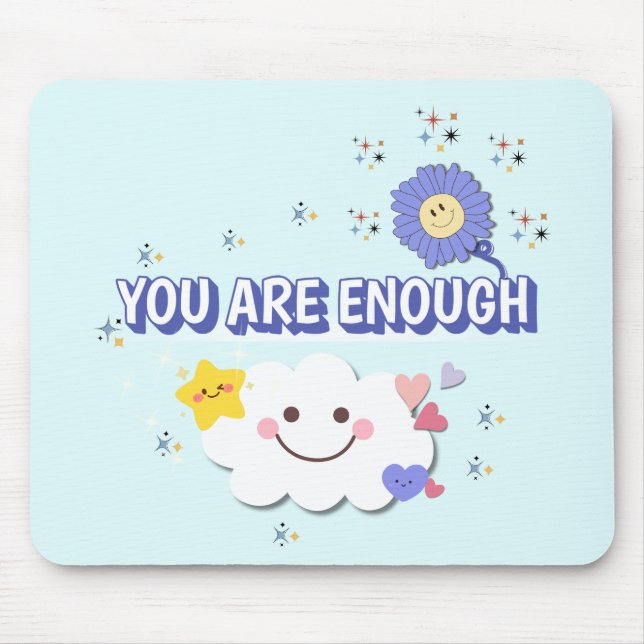 Tapis De Souris Vous Êtes Assez - Fleur de menthe Mousepad (Devant)