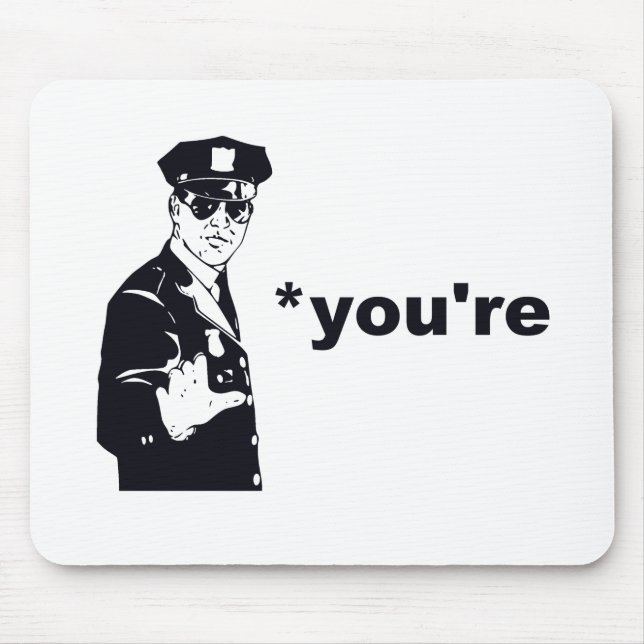 Tapis De Souris Vous êtes votre police de grammaire (Devant)