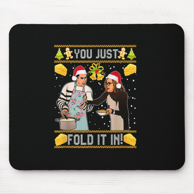 Tapis De Souris vous le pliez juste à Noël (Devant)