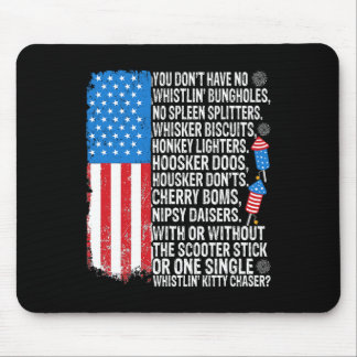 Tapis De Souris Vous n'avez pas de Whistling Bungholes Usa Drapeau