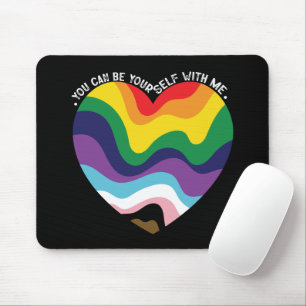 Tapis De Souris Vous pouvez être vous-même avec moi LGBT Transgenr