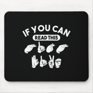 Tapis De Souris Vous Pouvez Lire Ce "High Five". Sensibilisation à