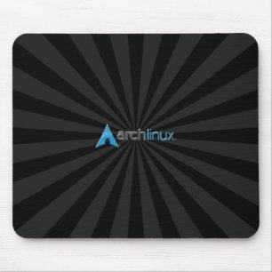 Tapis De Souris Voûte Linux Starburst noir frais