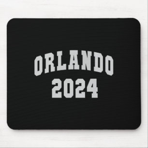 Tapis De Souris Voyage à la plage à Orlando vintage 2024 été Flori