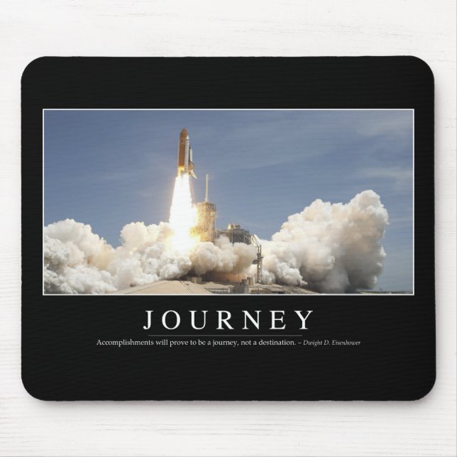 Tapis De Souris Voyage : Citation Inspirationnelle 2 (Devant)
