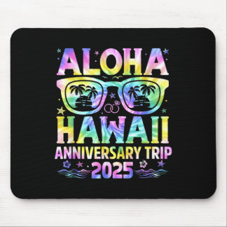 Tapis De Souris Voyage d'anniversaire Aloha Hawaii 2025 Couple app